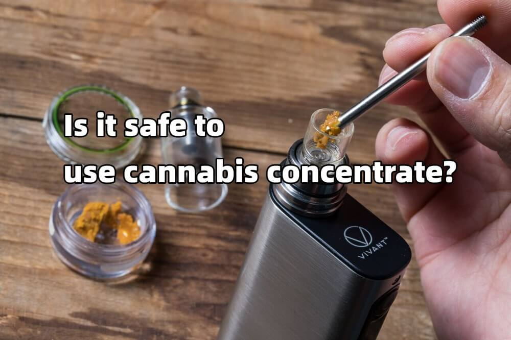 Is it safe to use cannabis concentrate in vivant online vaporizer shop?