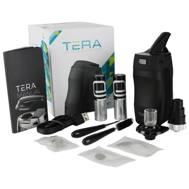 The Boundless Tera vaporizer is a high-performance device with a temperature range of 140°F to 446°F. Its convection heating system produces dense vapor, and the glass mouthpiece preserves essential flavors. Use the water adapter for added filtration or the concentrate pad for powerful hits in vivant online vaporizer shop.