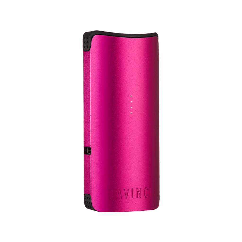 The purple DaVinci MIQRO vaporizer is a sleek and minimalist device designed for dry herb use, featuring precision temperature control and a removable battery for ultimate convenience in vivant online vaporizer store.