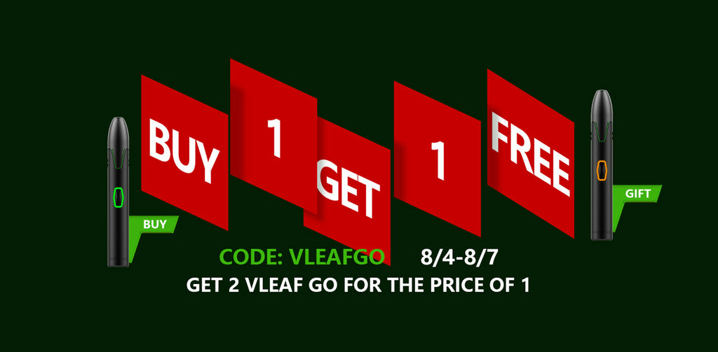 VIVANT buy one vleaf go get one free, up to 50% off of pen-style dry herb vaporizer