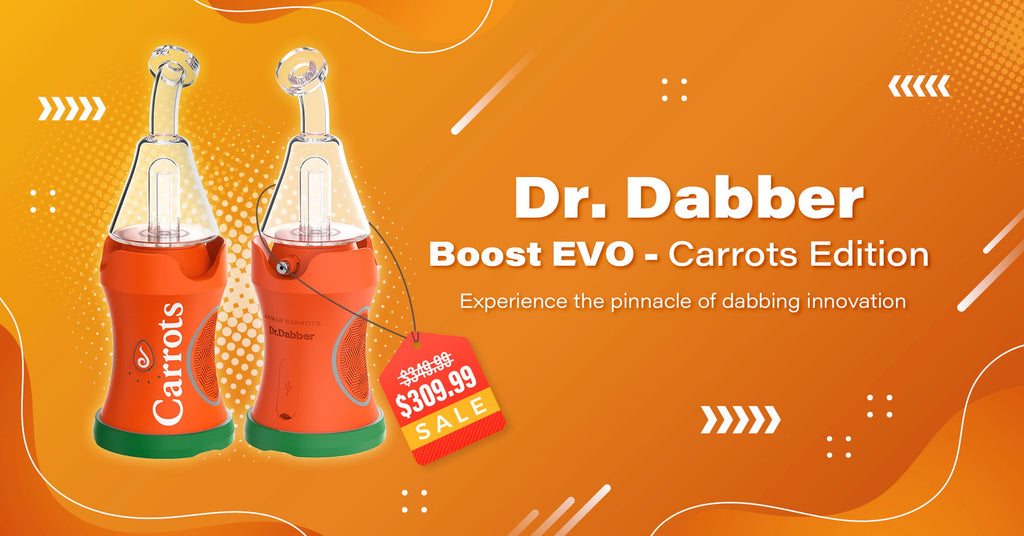 Dr.Dabber boost EVO carrots edition dab rig with the best price at vivant online vaporizer shop