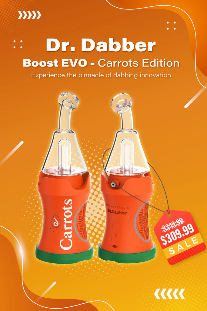 Dr.Dabber Boost EVO Carrots Edition wax vaporizer at the lowest price at vivant online vaporizer shop.