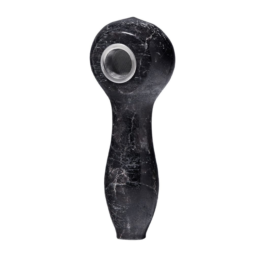 A close-up image of the Astral Gemstone Spoon Pipe, showcasing its vibrant gemstone design and ergonomic spoon shape, perfect for herb lovers seeking style and functionality.