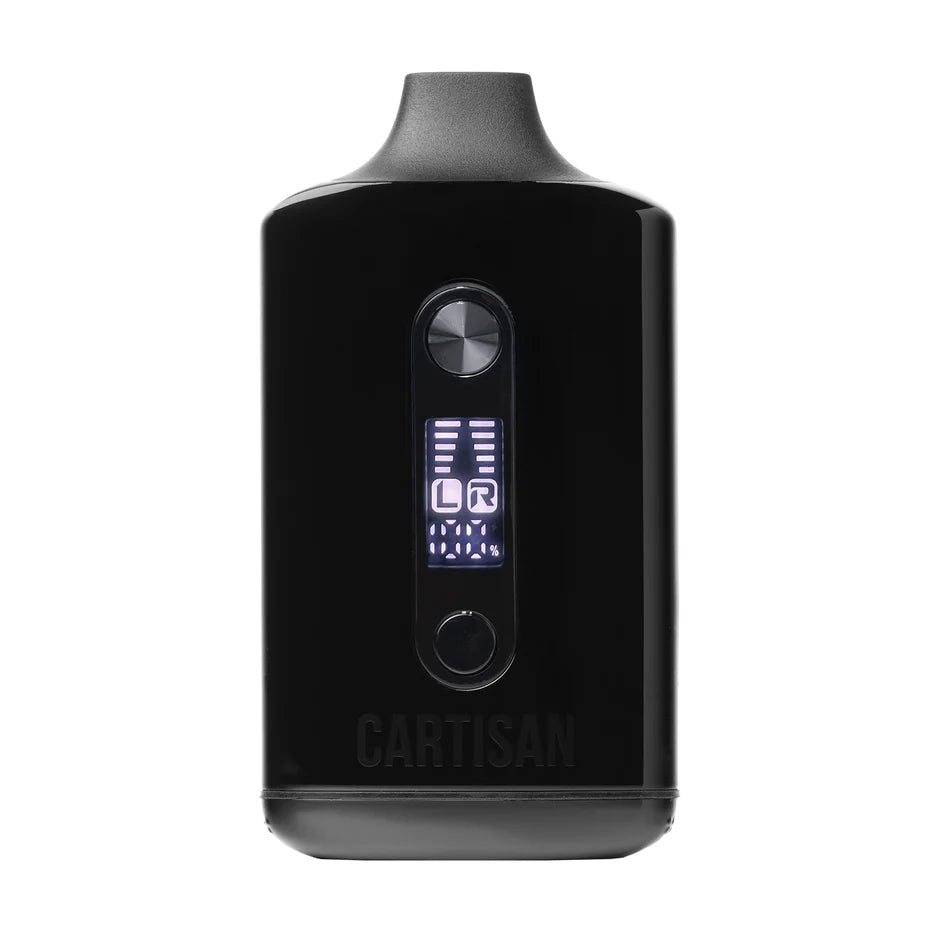 Cartisan Veil Bar DUO dual cartridge 510-thread vape with LCD display and USB-C charging