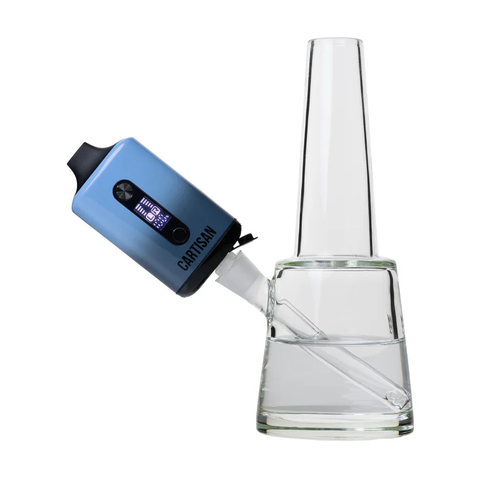 Versatile 510-thread vape battery with dual cartridge support and glass rig compatibility