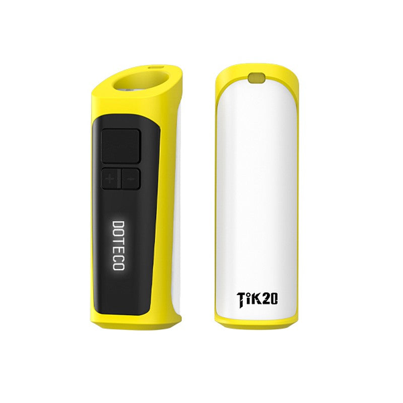 Rechargeable DoTeCo Tik20 vaporizer featuring a Type-C charging port for fast recharges.