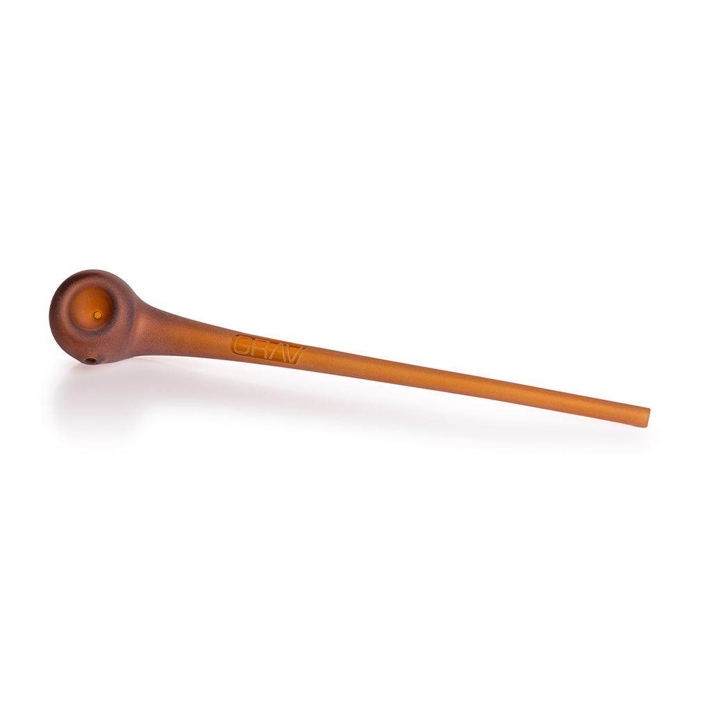 GRAV Sandblasted Gandalf glass pipe with matte finish, 8–10 inch hand pipe for flower, durable borosilicate design at Vivant Online Vaporizer Shop.