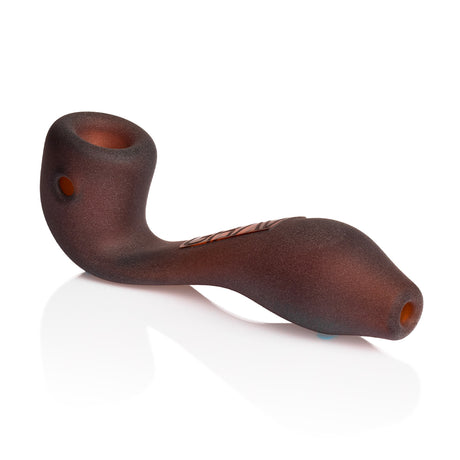 GRAV Sandblasted Mini Classic Sherlock hand pipe with matte finish, 4-inch portable glass pipe for flower at Vivant Online Vaporizer Shop.