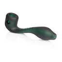 GRAV Classic Sherlock 6-inch sandblasted matte glass pipe, perfect for dry herb enthusiasts looking for smooth and comfortable hits.