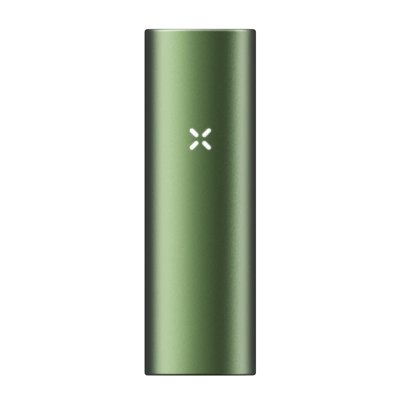 PAX Flow dry herb vaporizer with aluminum finish and curved edges for portable vaping.