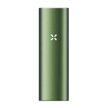 PAX Flow dry herb vaporizer with aluminum finish and curved edges for portable vaping.