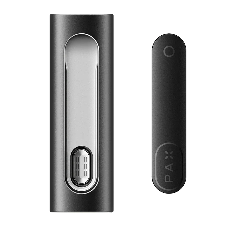 Retail-ready PAX Flow dry herb vape in sleek minimalist packaging.