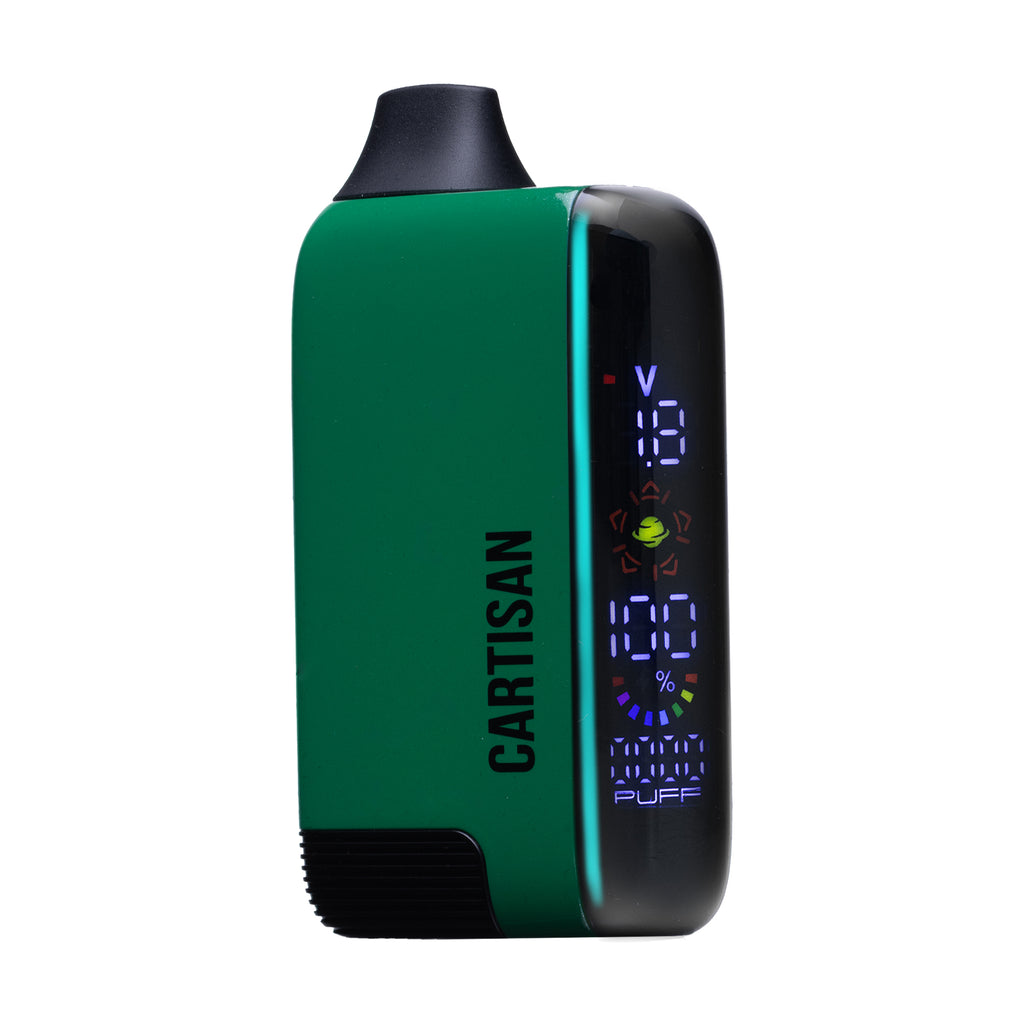 Cartisan Veil Bar Pro EVO 510-thread vape battery with built-in 1000 mAh rechargeable battery, displayed at a slight angle