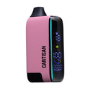 Sleek Cartisan Veil Bar Pro EVO shown with its variable voltage range (1.8 V–4.2 V) visible in the lighting effects