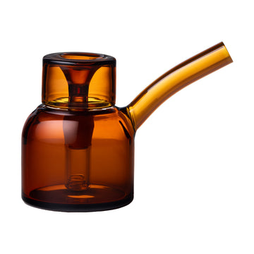Modern Vesper Bubbler tabletop glass water pipe with sleek minimalist design