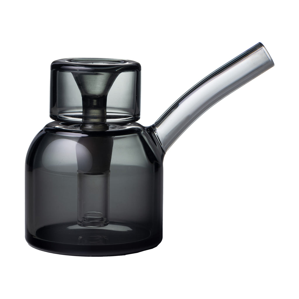 Elegant tabletop bubbler for cannabis or dry herb use with modern aesthetic