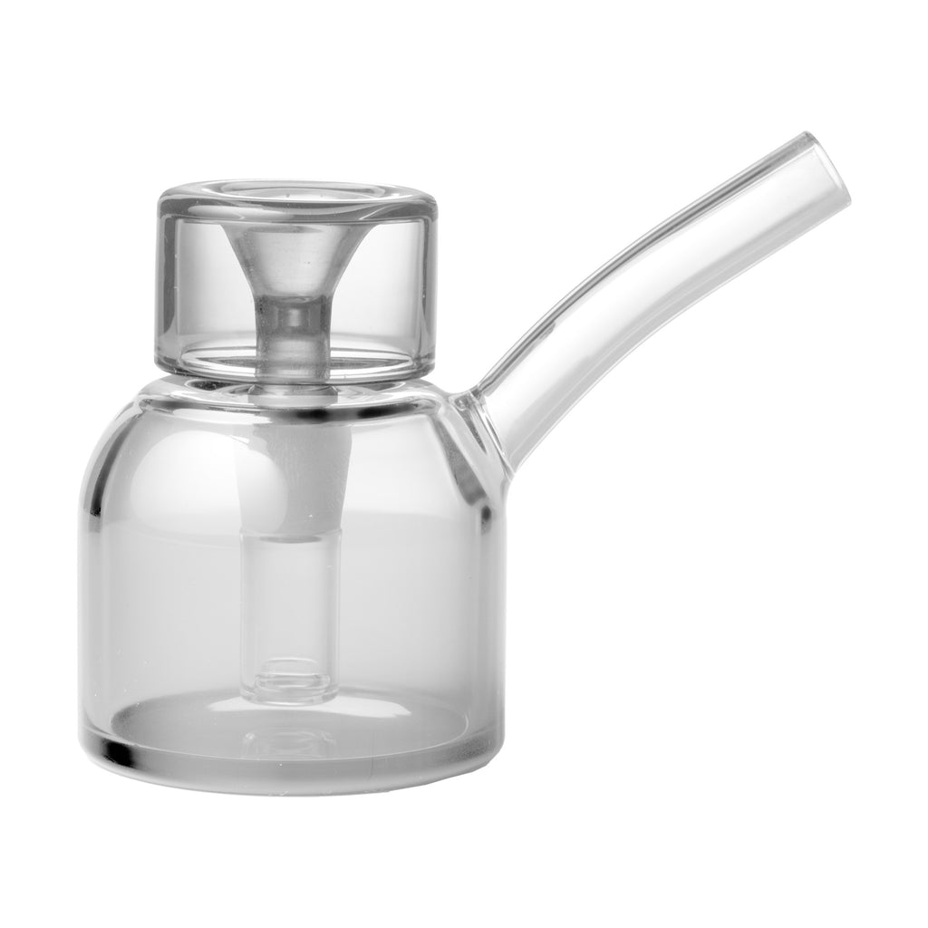 Easy-to-clean borosilicate glass water pipe with mid-century inspired style