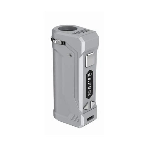 Compact Yocan UNI Pro 2.0 box mod for discreet and portable cartridge vaping.