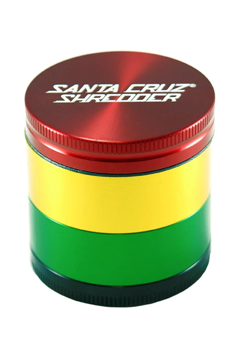 Santa Cruz Shredder 4-Piece Medium Herb Grinder – 2 1/8" Diameter, Assorted Colors – Top-Quality, Best Deals at Vivant Store.