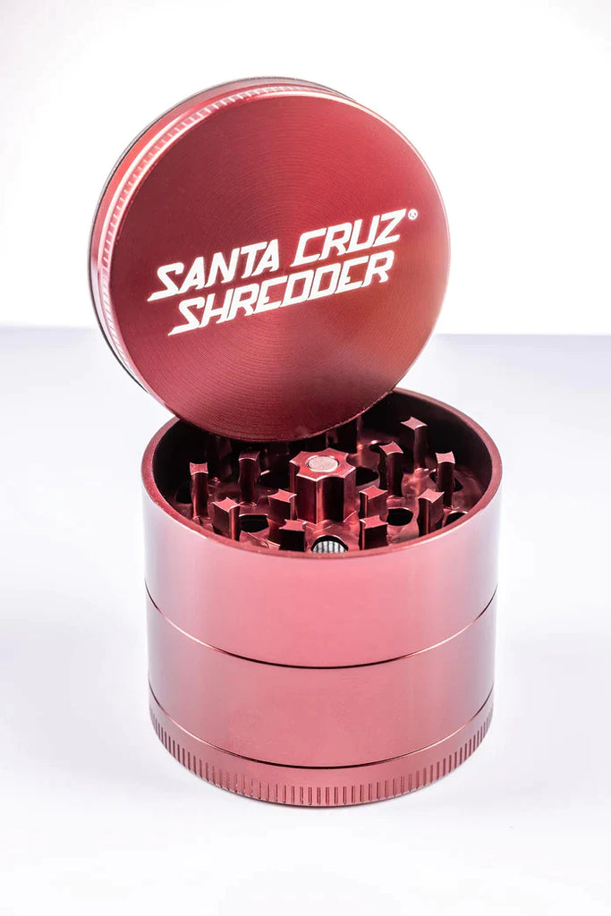 Medium 4-Piece Herb Grinder by Santa Cruz Shredder – 2 1/8", Assorted Colors – Elevate Your Experience with Vivant Store's Best Prices.