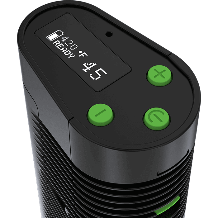 vivant alternate is the protable dry herb vape with precise temperature control on screen