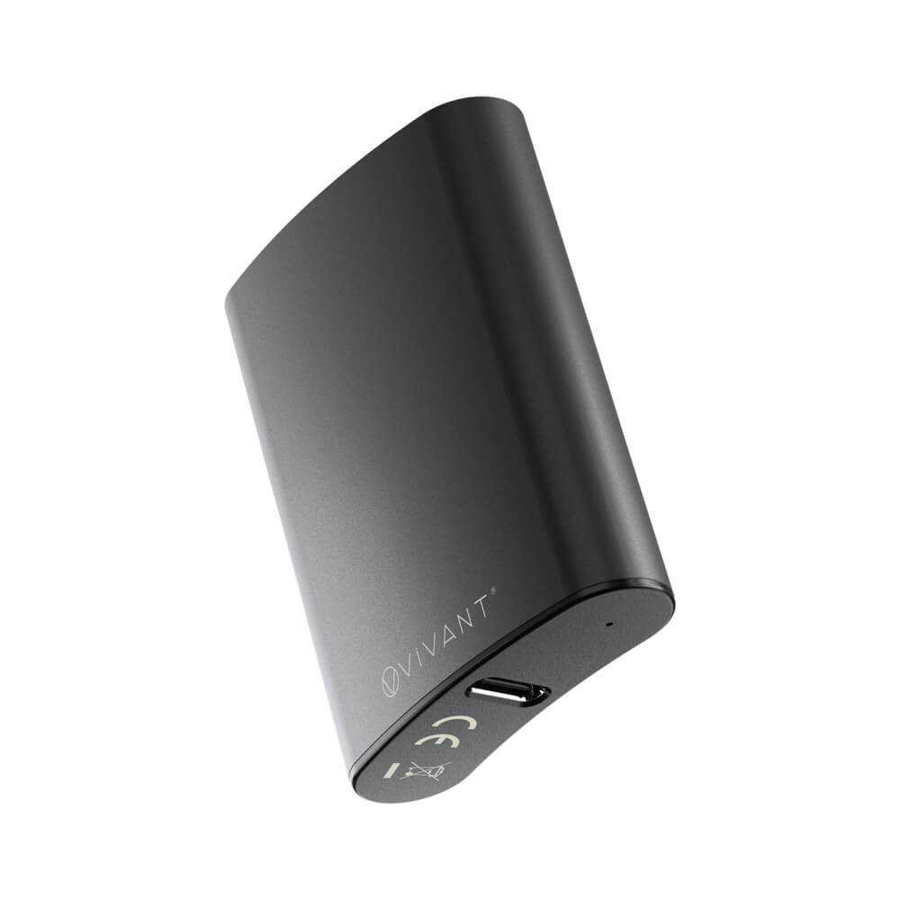 vivant se grey- best portable flask mini 510 battery with usb-c charging 