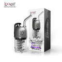 This compact dab rig features a spherical chamber and a long, curved neck, resembling a dragon's egg in vivant online vaporizer shop.